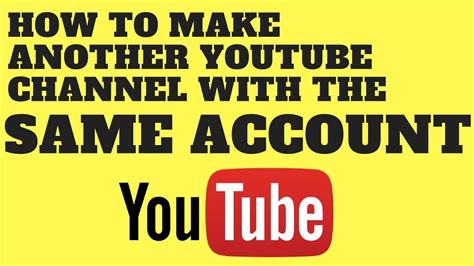 how to create a chanel on youtube|how to create another youtube channel.